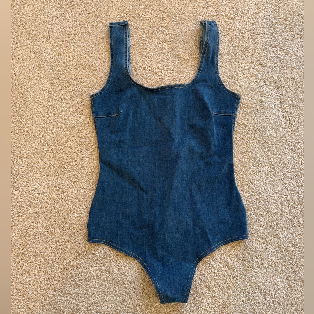 Commando denim bodysuit